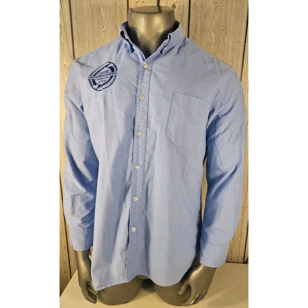 Akwa Classic Boilermakers Live The Code 1880 Button Up Shirt Mens XL USA Work